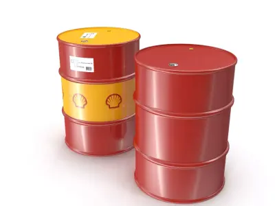 Shell Barrel Clean Low-poly 3D model