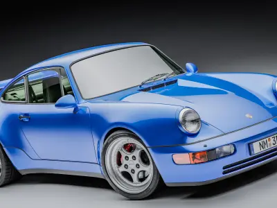 Porsche 911 964 Turbo 1992 3D model