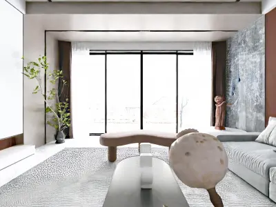 Modern duplex restaurant 3D model