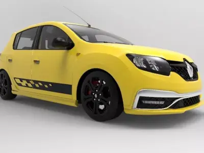 Renault Sandero Rs 2020 interio 3D model