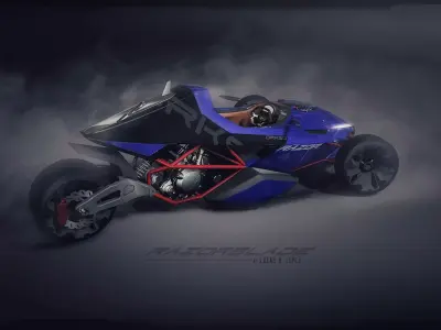 CONCEPT TRIKE BIKE Low-poly 3D model