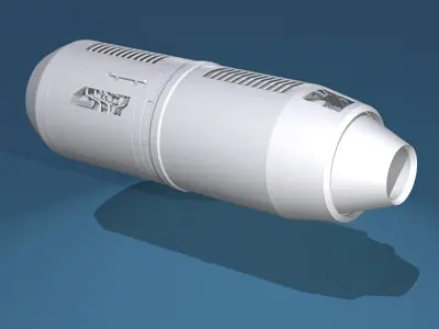 Spaceship engine 3D model