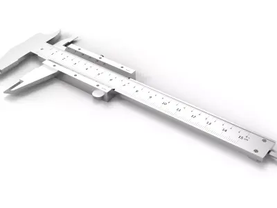 High-Quality Vernier Caliper 3D Model  Precision Measuring Tool 3D model