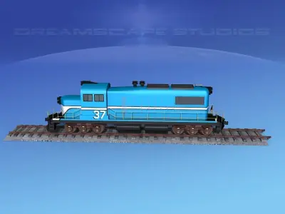 Diesel Locomotive V04 3D model