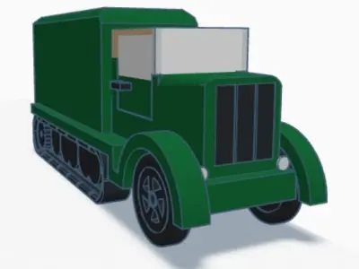 Transporting Soldiers and Things Truck 3D model