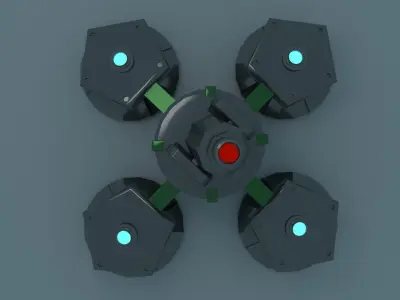 Active Defense System ADS Rainbow Six Siege 3D model