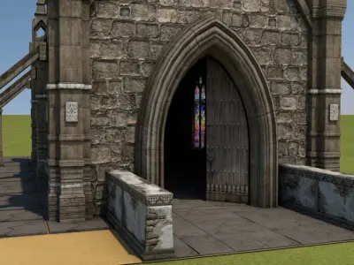 Mittelalterliche Kapelle - Medieval Church 3D model