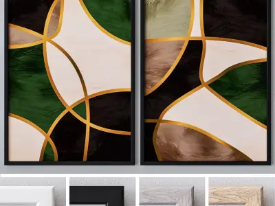 Photo Frames Set 431 3D model