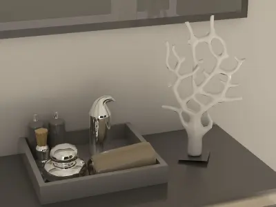 Bathroom 02 VR-ready Low-poly 3D model
