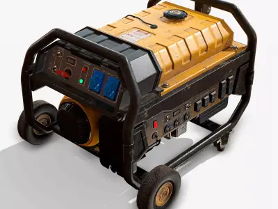 Portable Generator  Low-poly 3D model