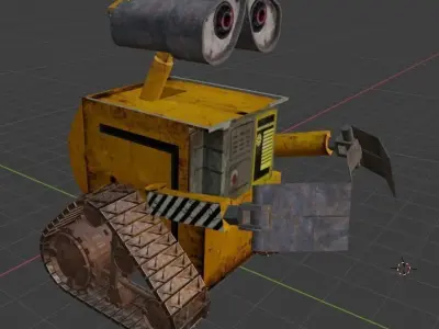 wall-e wall e robot Free 3D model
