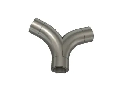 Street Lamp adapter for single or double or tripple lamp 3D print model