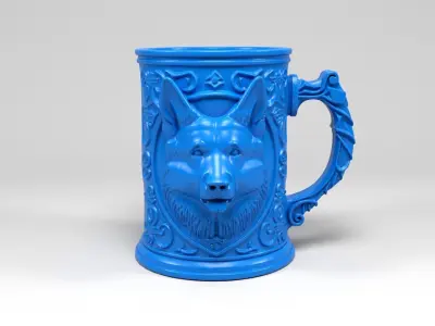 Dog Mug 3D print model