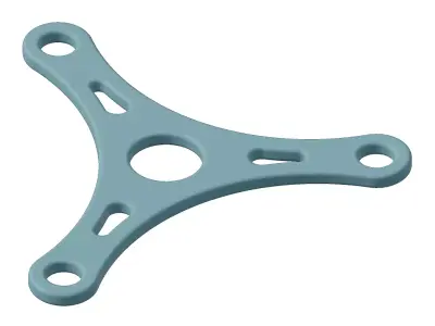 Plastic Bike Crank Arm Bracket Toy 3D model