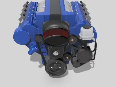 LS7 Merlin Engine Complete LSX 3D print model