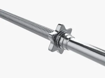 Weight bar straight 3D model