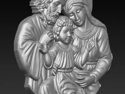 Holy Family single 3D print model
