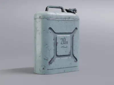 Fuel canister Low-poly 3D model