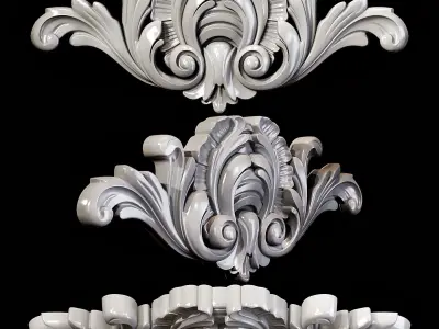 Classic carved 016 3D model