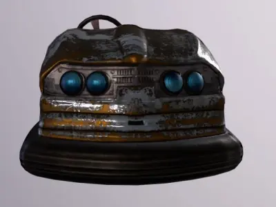 Bumper Car Low-poly 3D model by Dannou