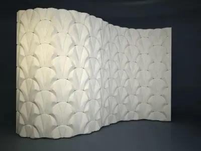 05 VIGELAND WALL PATTERN Low-poly 3D model