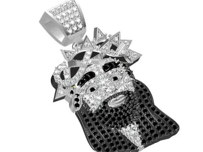 JCD and STL Jesus 3D Face CAD Model - Instant Digital Download 3D print model