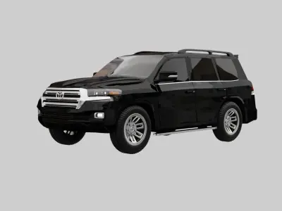 Toyota Land Cruiser 200  Low-poly 3D model