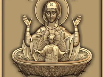 The Mother of God of the Life-giving Spring 3D model