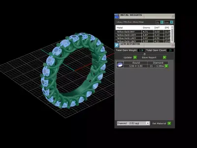 gold ring 3D print model