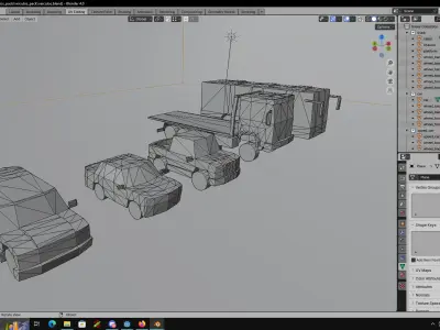 Vehicles pack 3D model
