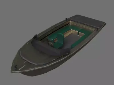 Super Boat  Low-poly 3D model