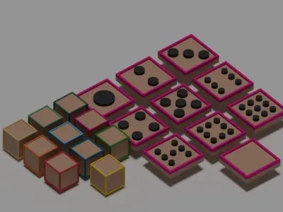 Fun blocks  Free low-poly 3D model