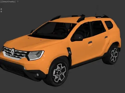 Renault Duster 2018 Low-poly 3D model