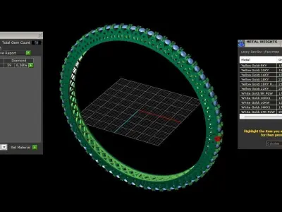  Diamond Bangle 3D Print Model 3D print model