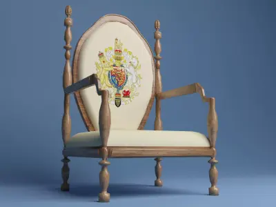 Luxury Chair 4K 3D model