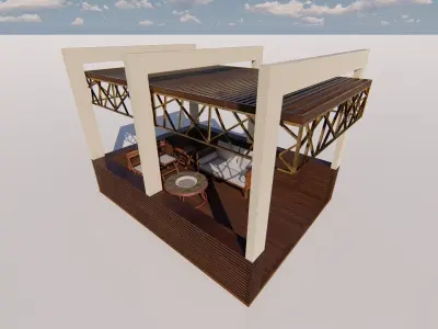 Pergolas  Shade Structures 3d Model 3D model