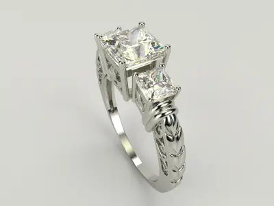 Ring 5839 - Engagement 3D print model