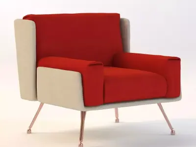 A and A Residential Lounge Chair 3D model