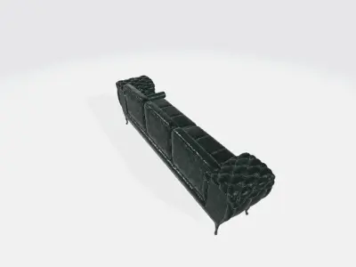 Luxury Leather Couch Sofa Fancy Chair 3D model