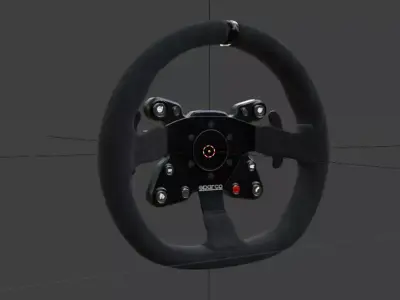Sparco Racing Steering Wheel 3D model