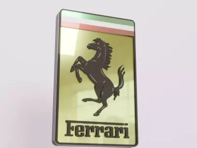 Ferrari Cars Logo 3D model