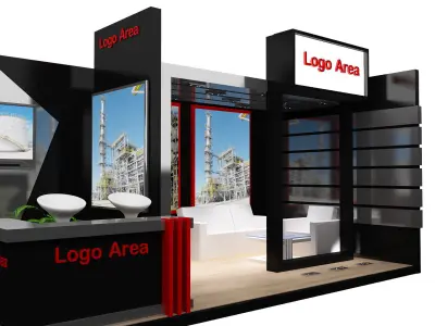 Booth Exhibition Stand a251b 3D model