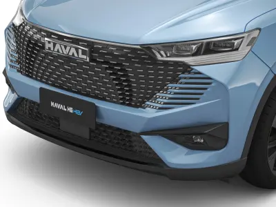 2024 GWM Haval H6 HEV with Interior 3D model