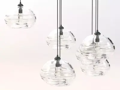 John Pomps Handcrafted Luxury Edison Bulb Light pendant  3D model