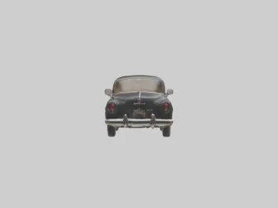 Classic Sedan with Vintage Wheels model 3D model