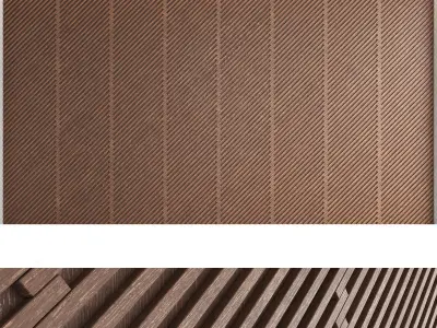 Decorative wall panel set 15 3D model