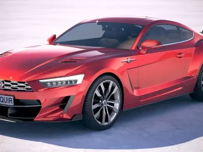 Generic Muscle Car v2 2018 3D model