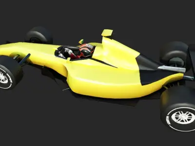Racing Sport Car Low-poly 3D model