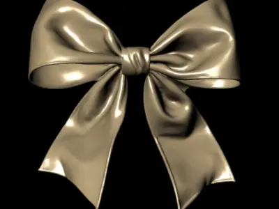ribbon bow 3D model