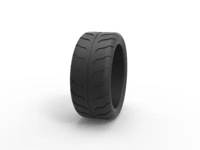 Race tire 6 Scale 1 to 25 3D print model